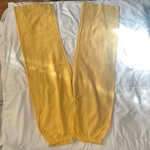 Linen-Blend Pull-On Wide Leg Pant